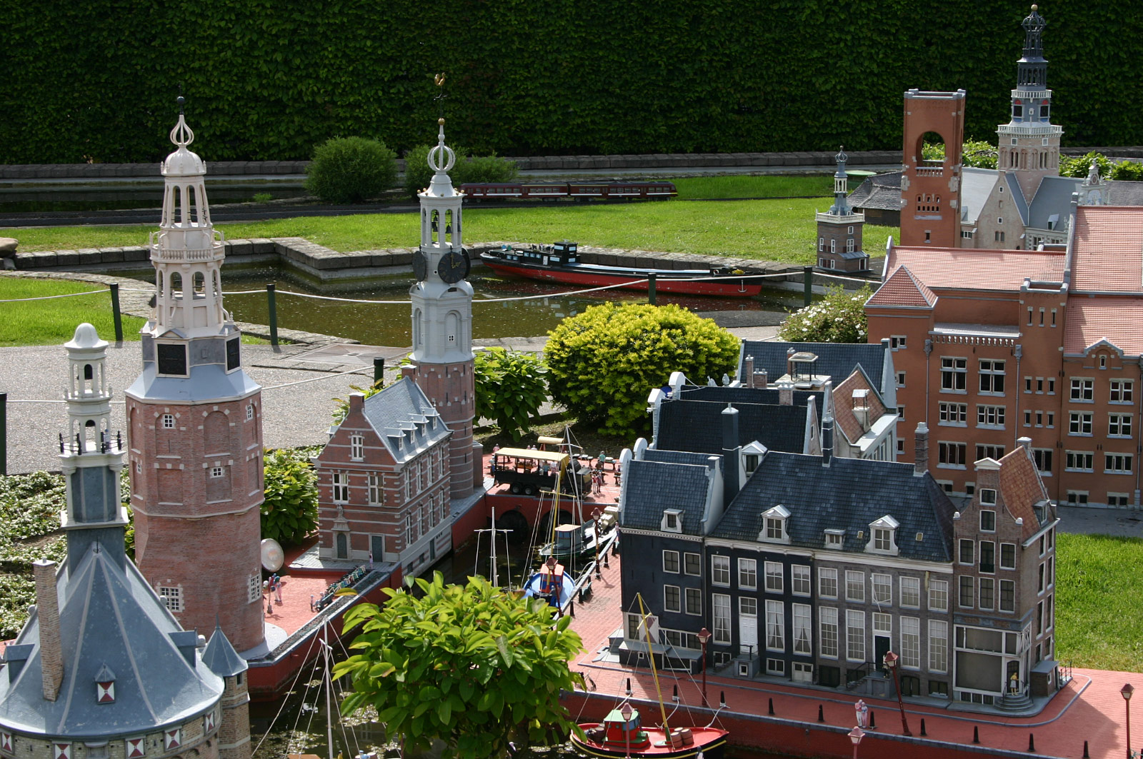 Mint Tower and Montelbaan Tower, Amsterdam, Netherlands (Mini-Europe park, Brussels)